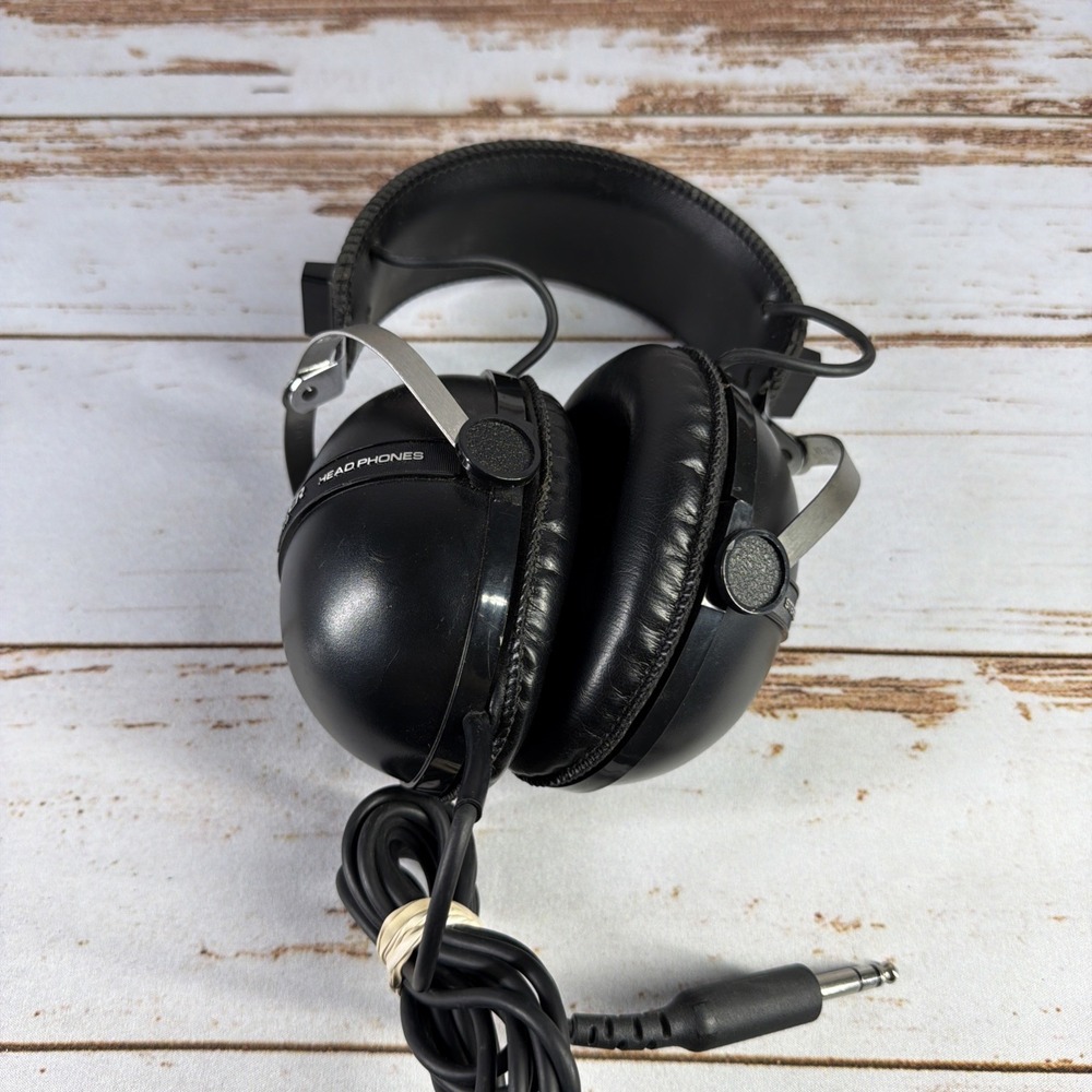 Vintage Pioneer SE-205 Stereo Headphones Over-Ear 1/4" Plug Works